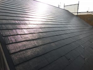 カラーベスト屋根　洗浄後　塗装　きれい　